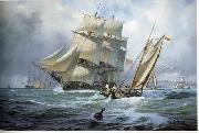 unknow artist, Seascape, boats, ships and warships.101